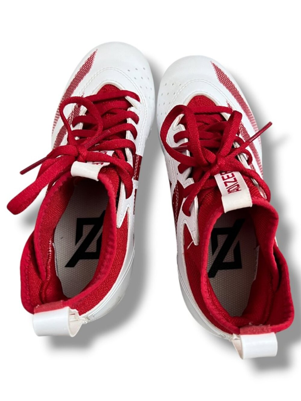 Adidas Adizero Impact White Red American Football Cleats Big Kid Size 4 - Picture 4 of 8
